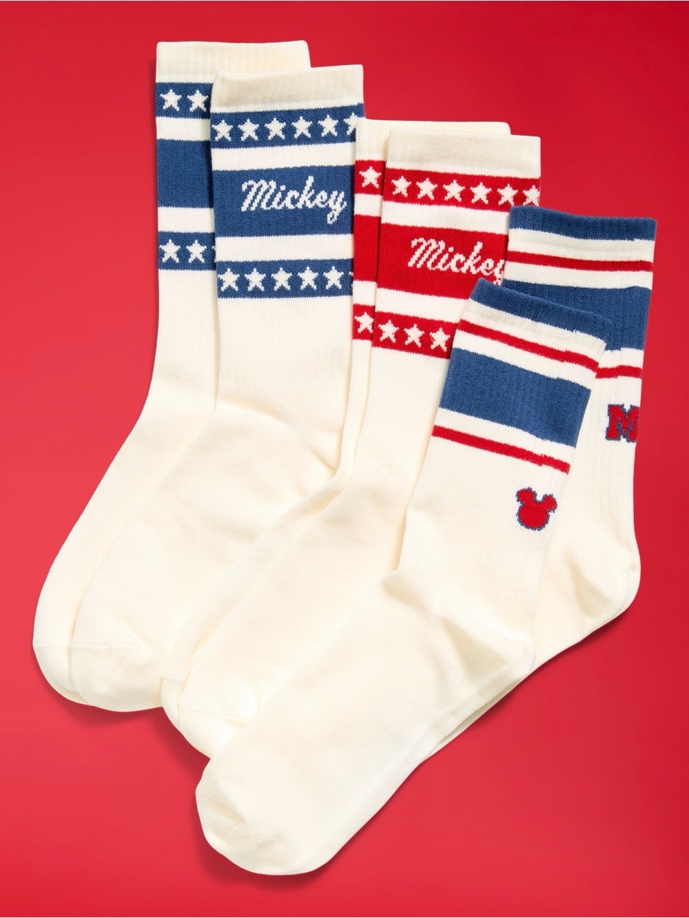 Old Navy x Disney Men 3-Pack Crew Socks